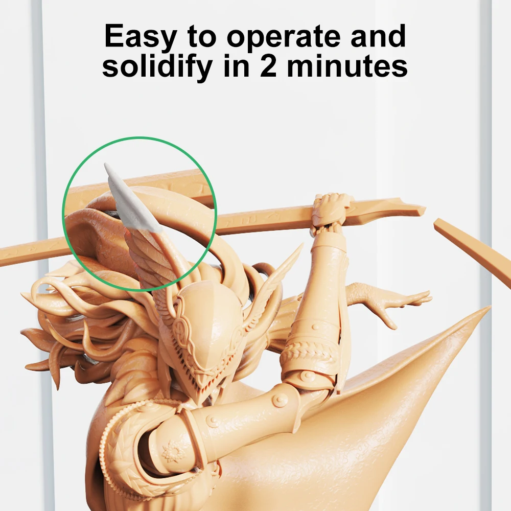 3D Printed Model Modification for Bambu Lab Light Curing Repair Clay CurePutty for Creality Fill Repair Failed Models