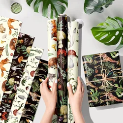 12pcs Mushroom Wrapping Material Paper Xmas Party Gifts Decorative Packing Craft Papers