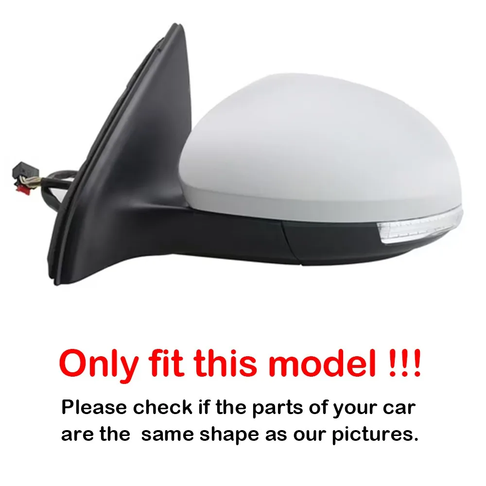 Para vw tiguan 2009-2017 sharan 2012-2019 skoda yeti 2014-2017 abs espelho lateral do carro capa asa tampa porta guarnição peças adesivas