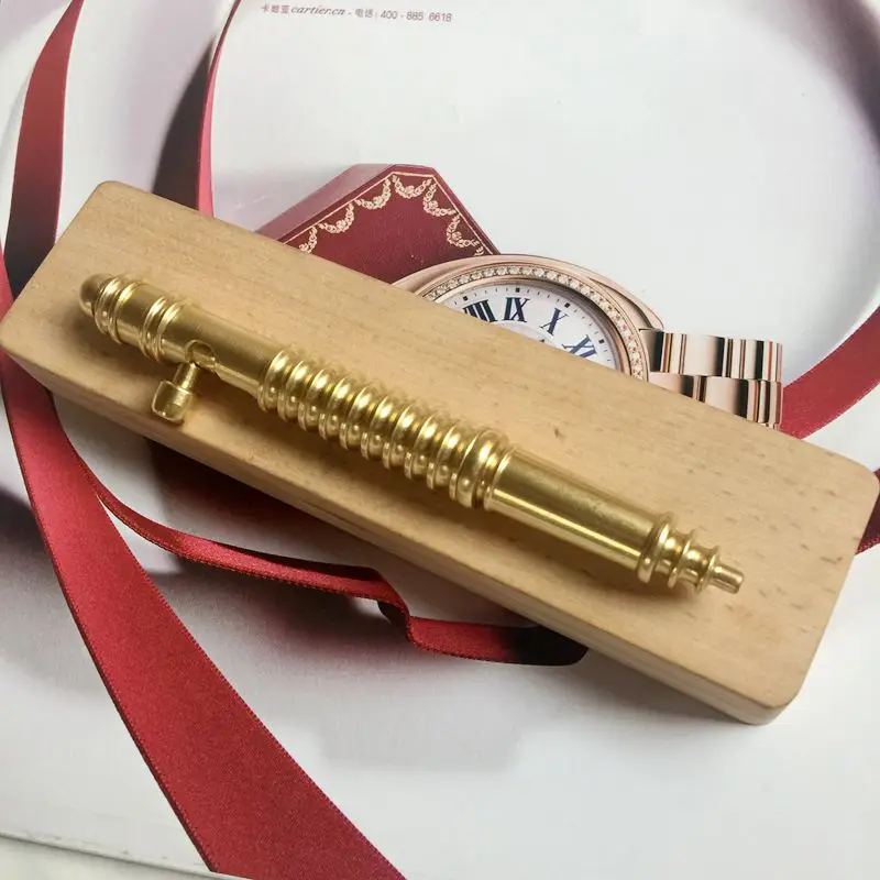 Brass Machine GEL Pen, Hodgkins M1914 Shaped Bolt Pen, Neutral Pen