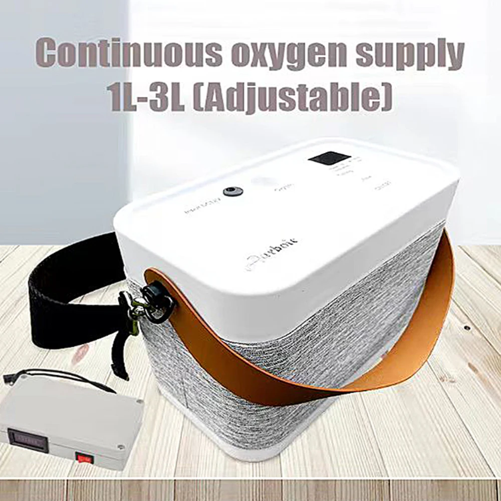 

Portable mobile pulse Oxygen Generator Machine 90% High Concentration with Battery concentrador de oxigeno With Car Travel