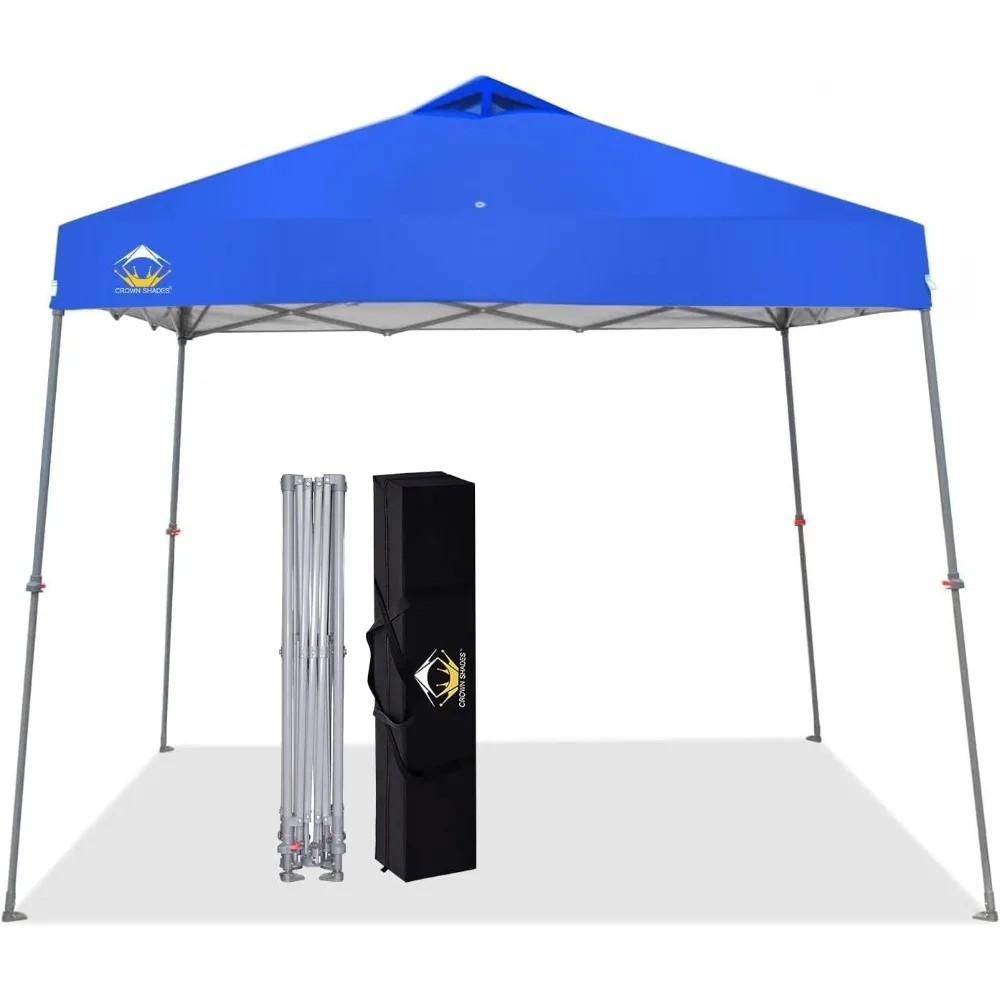 

9x9 Pop Up Canopy Tent Slanted Legs for Added Stability - Beach Tent Sun Shelter for Outdoor Shades - Canopy with 11x11 Base, w