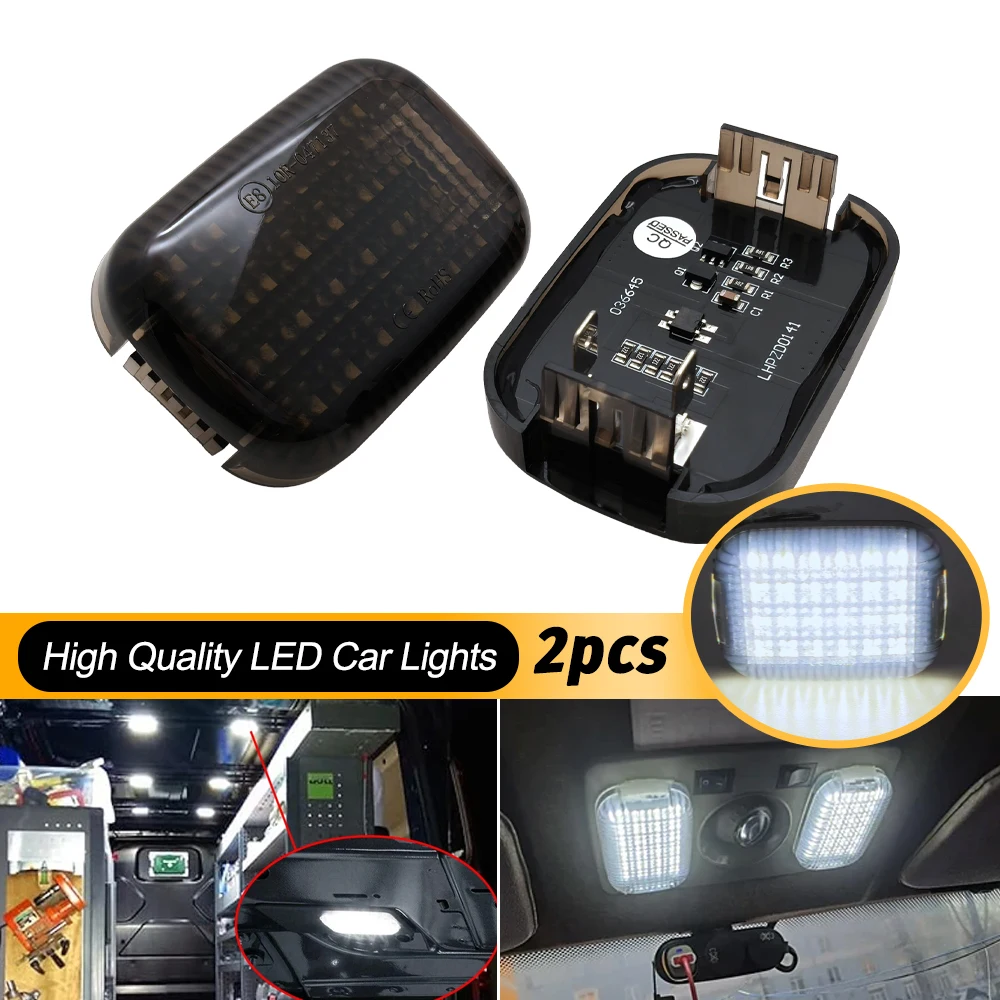 

2pcs 6000K Interior Dome Lights For Ford Transit 150/250/350/350 HD Van 2015-2024 LED Interior Cargo Dome Light
