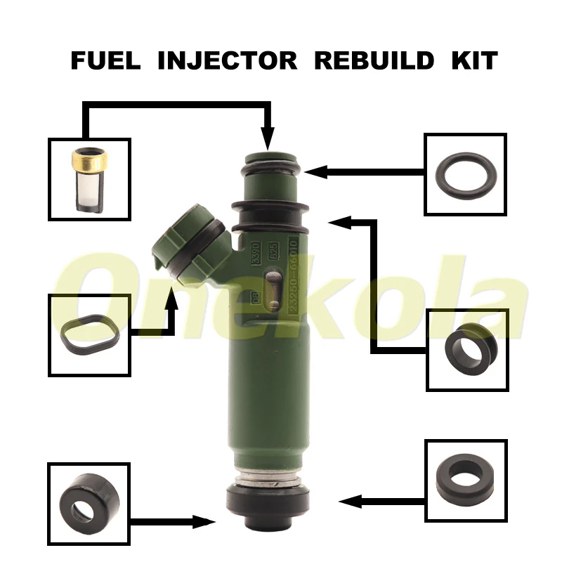 Fuel Injector Repair Kits for Toyota Land Cruiser FZJ7 70 FZJ10 100 23250-66010 23209-66010