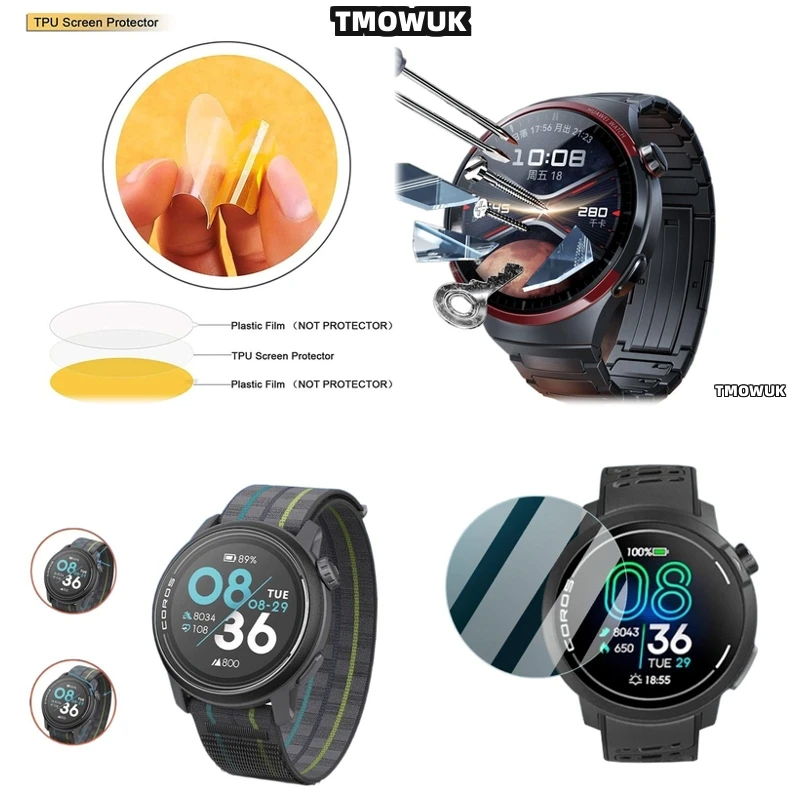 

HD 9H Tempered Glass Screen Protector For Coros PACE 2 3 42 46 MM APEX 2 Pro VERTIX 2 2S Smart Watch Anti - Scratch