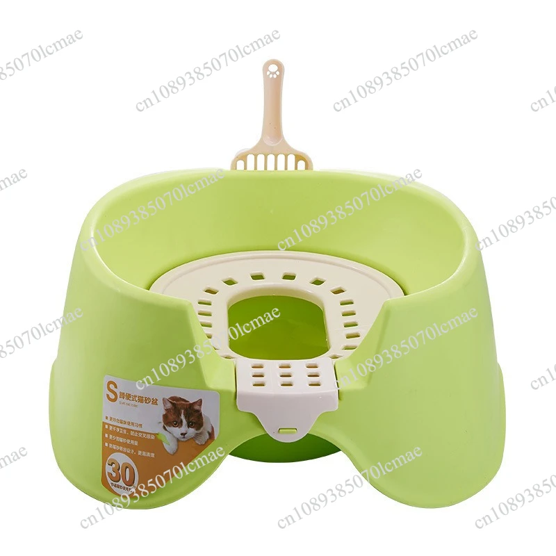 Smart Induction Automatic Flushing Open Design Pet Squatting Potty Litter Box for Indoor Household Cat Dog Daily Use