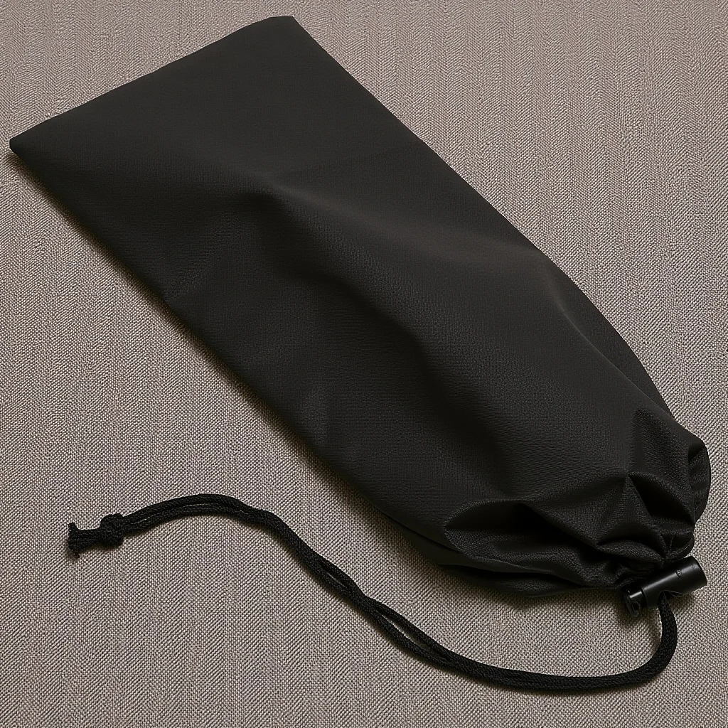 Polyester Foldable Trekking Pole Organizer Bag Lightweight Hiking Stick Storage Drawstring Closure Camping Climbing Outdoor