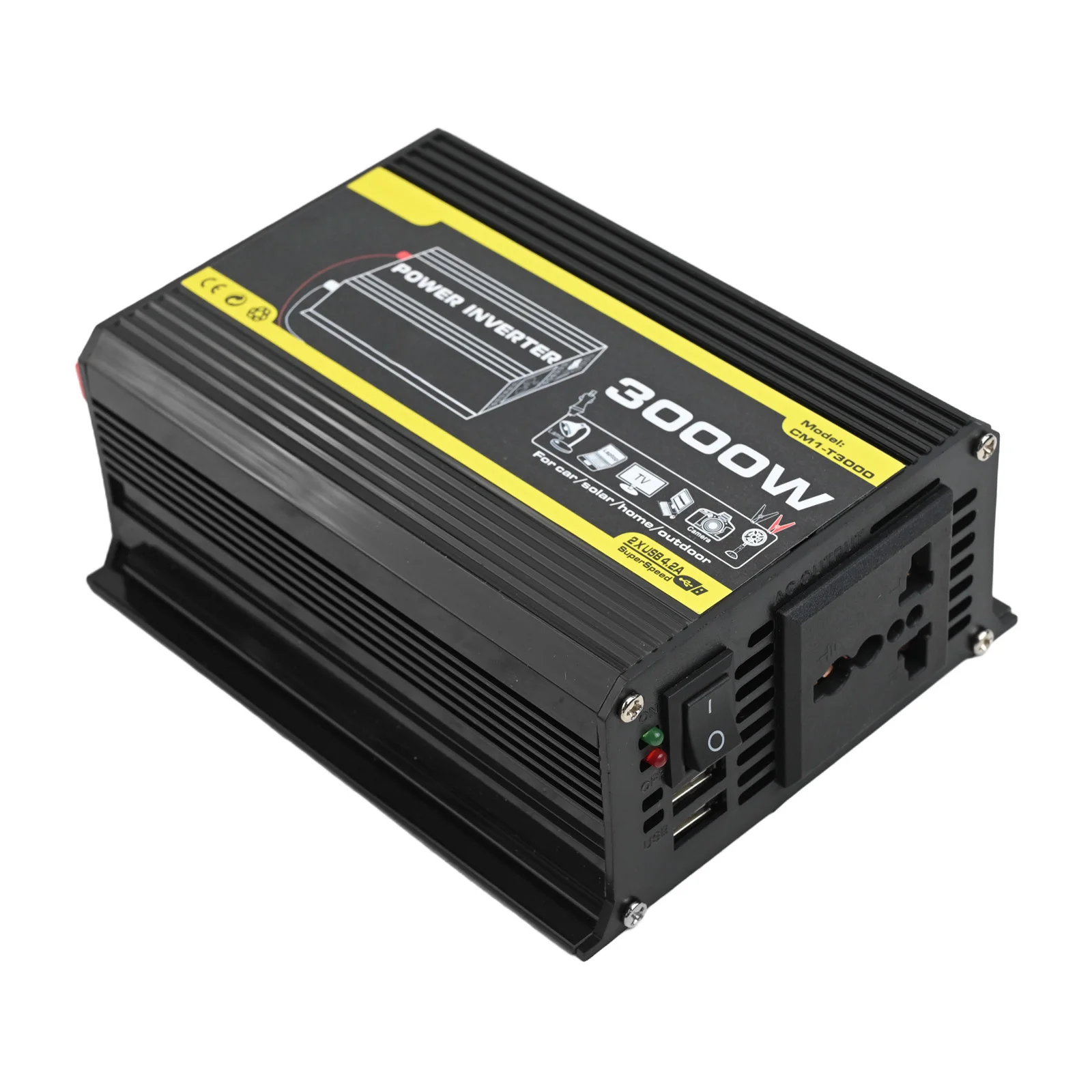 Wave Converter Car Inverter 12V To AC 220V/110V 500W Auto Parts Electronics Accessories Modified New Practical