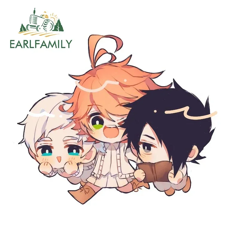 EARLFAMILY 13cm X 10.9cm For Ray Cute Anime Car Stickers Waterproof Sunscreen Decals Scratch-Proof Car Door Protector Vinly