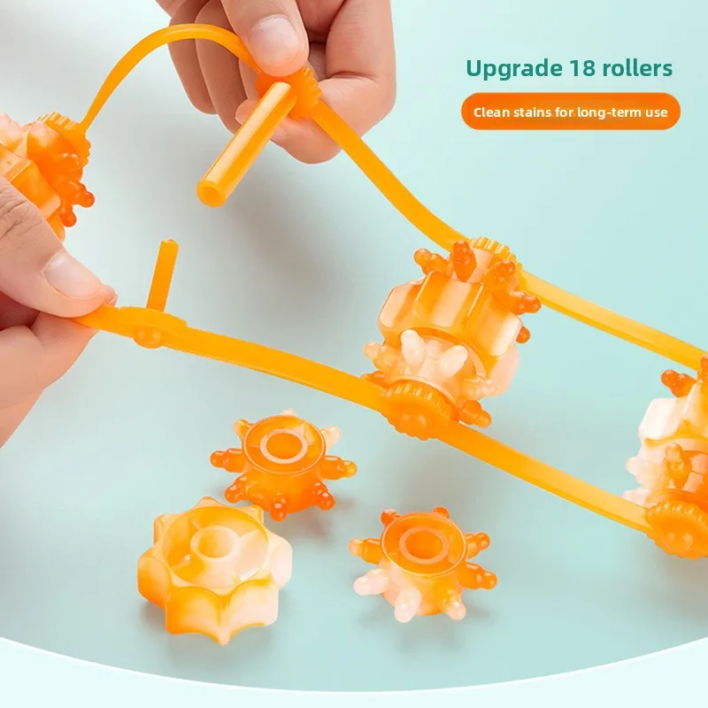 Massager Back Unclogging Meridian Massage Hammer Manual Pull Back Strip Massager Cervical Roller