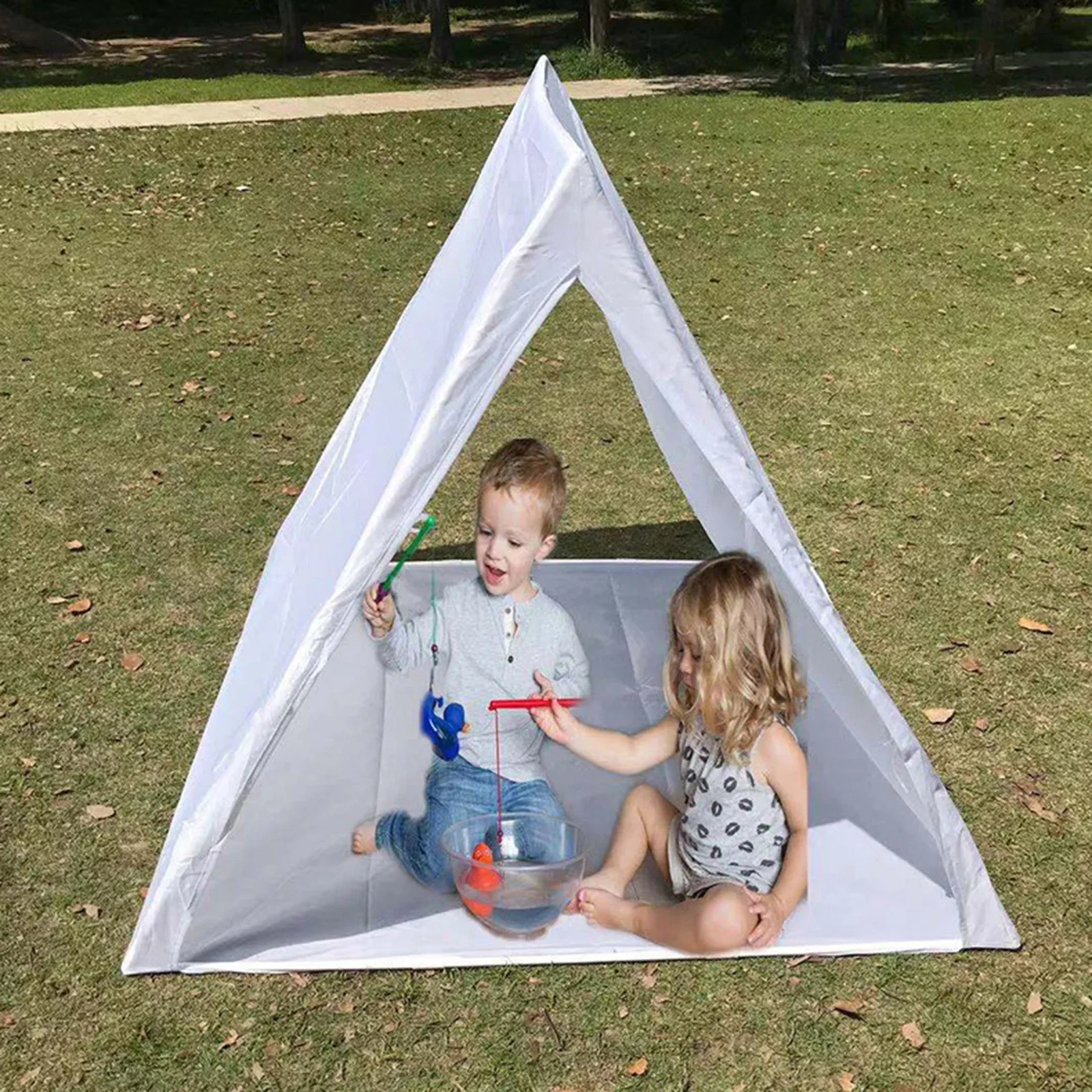 

Brand New Teepee Tent Kids Childrens Drawing Foldable For Kids Indoor PVC Tube Polyester Cloth Portable Stable