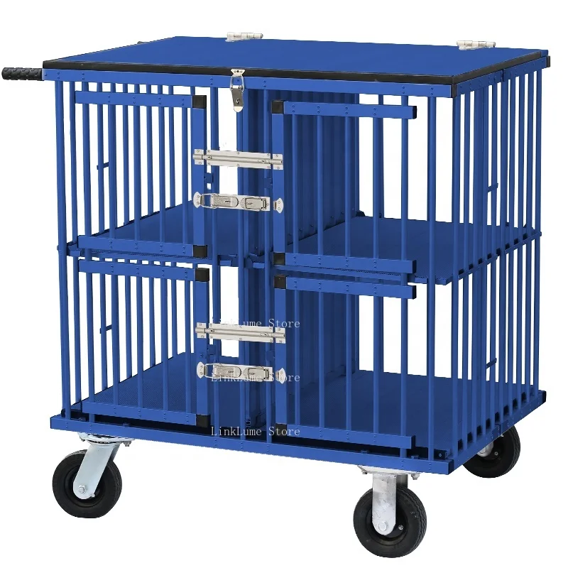Dog Travel Trolley Pet Outdoor Show Aluminum Portable Dog Travel Trolley Four Grid OEM Factory New Dog Travel Trolley