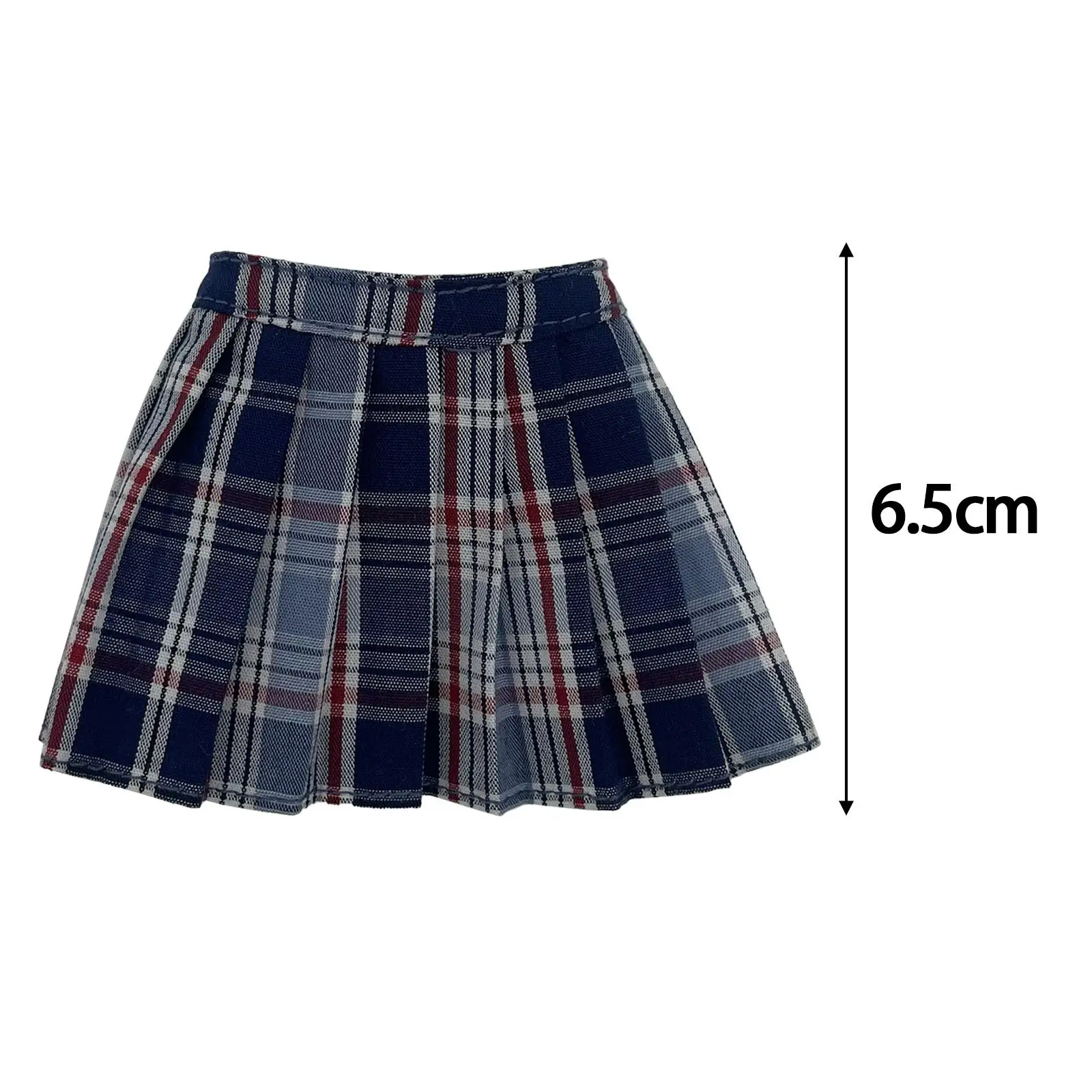 Falda corta para mujer, ropa de muñeca hecha a mano para figuras de 12 pulgadas, modelo de muñeca corporal, azul oscuro, 1/6