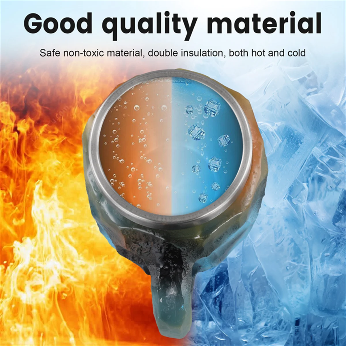 SuperDeals エレガントで豪華なミネラルクリスタルコーヒーマグ、カラフルなクリスタルマグ半透明コーヒーマグ、ホームオフィスコーヒーマグ用