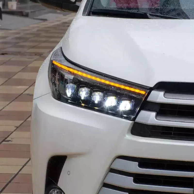 

Чехол для светодиодной фары с автоматической лампой в сборе для Toyota Highlander 2008 2019 2012, светодиодная передняя лампа