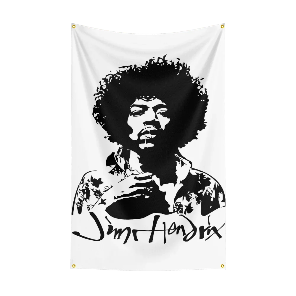 Music Band Flag for J-Ji-mi H-He-nd-r-ix Tull Fans Banner campaign gathering apartment photo backdrop porch Decor backdrop