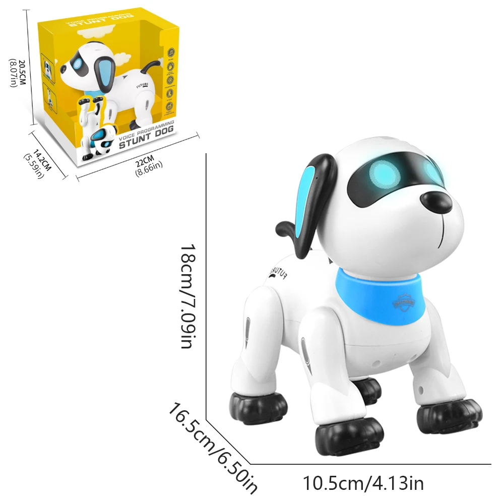 Rc Robot Electronic Dog Machine Bionic Intelligent Robot Dog Stunt Inverted Music Dancing Children Remote Control Toy Dog Pet