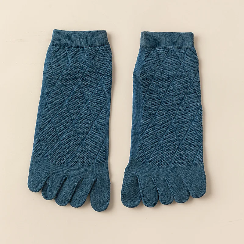 5 Pairs Finger Socks Men's Pure Cotton Spring Autumn Short Tube Summer Thin Sub-toe Socks Mesh Breathable Sports Sub-toe Socks