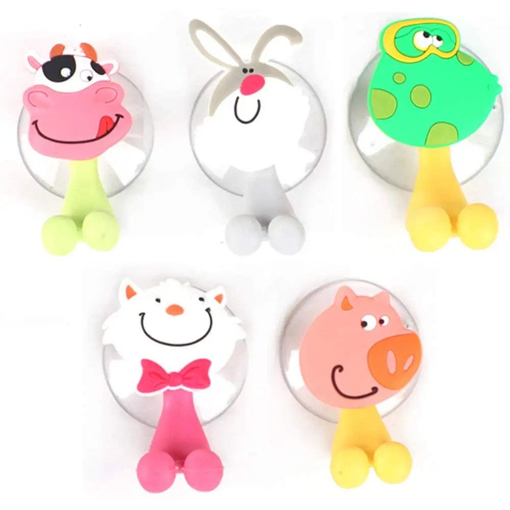 

Wall Mounted Duty Suction Cup Toothbrush Holder Hooks Set for Mounting on Smooth Wall in Shower, Bathroom, Garage, Office,Perfec