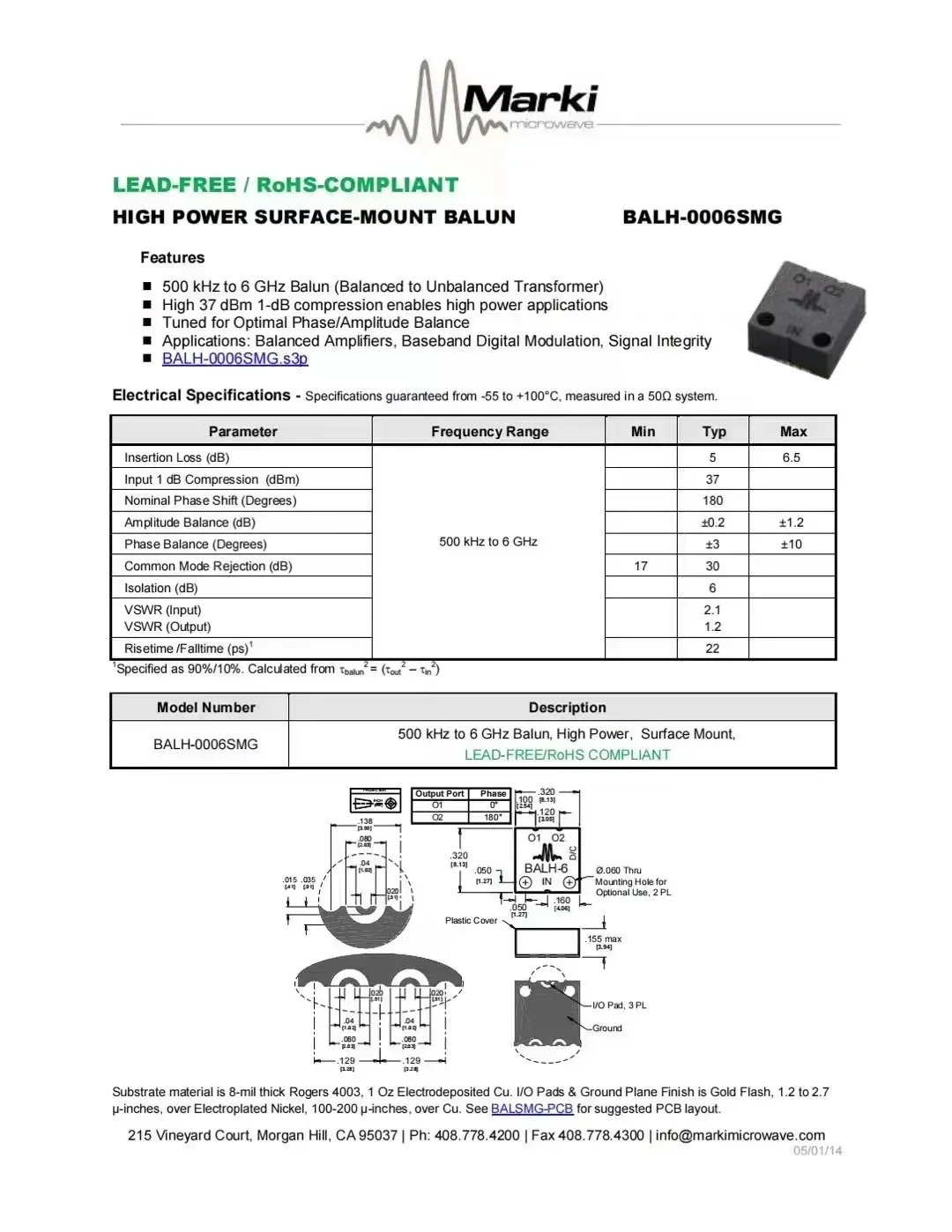 1 PZ BAL-0006SMG Logo BAL-6 Marki 24+ SMD nuovo Originale in magazzino