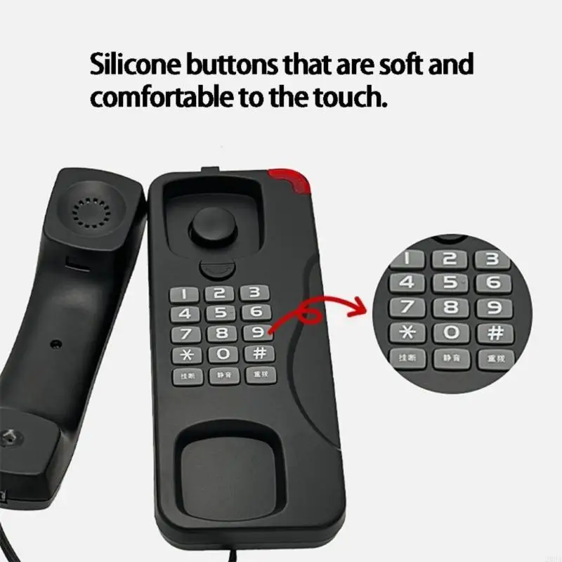 هاتف خطوط الأرض المحمولة بالحبال المحمولة مع العدد الأخير Redial ثابت 203A