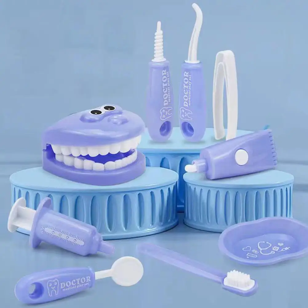 Dentist Simulation Set Oral Care Teaching Toy Children Early Education Simulated Doctors Oral Brushing Practice Teeth Model