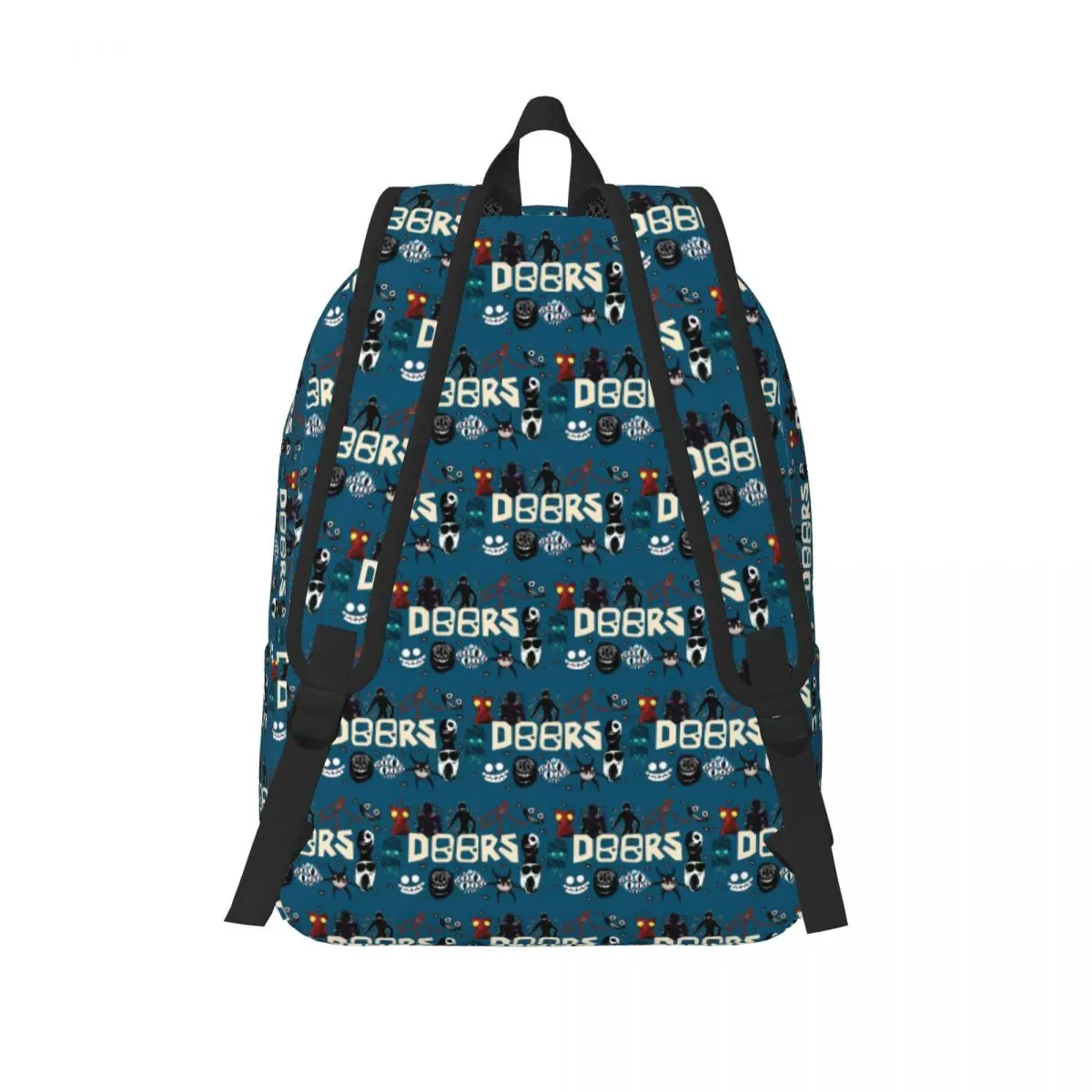 Doors - Hide And Seek Horror All Entities Student Backpack School Bag Hiking Travel Daypack for Men Women Bookbag Shoulder Bags