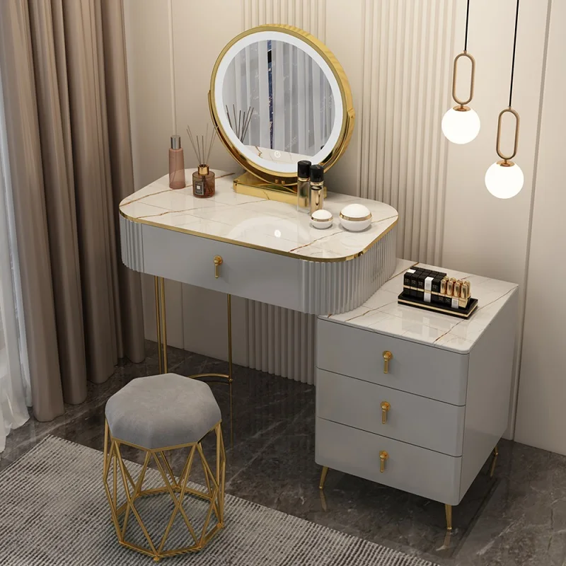 Modern simple small family bedroom high sense light luxury storage dresser - Image 4