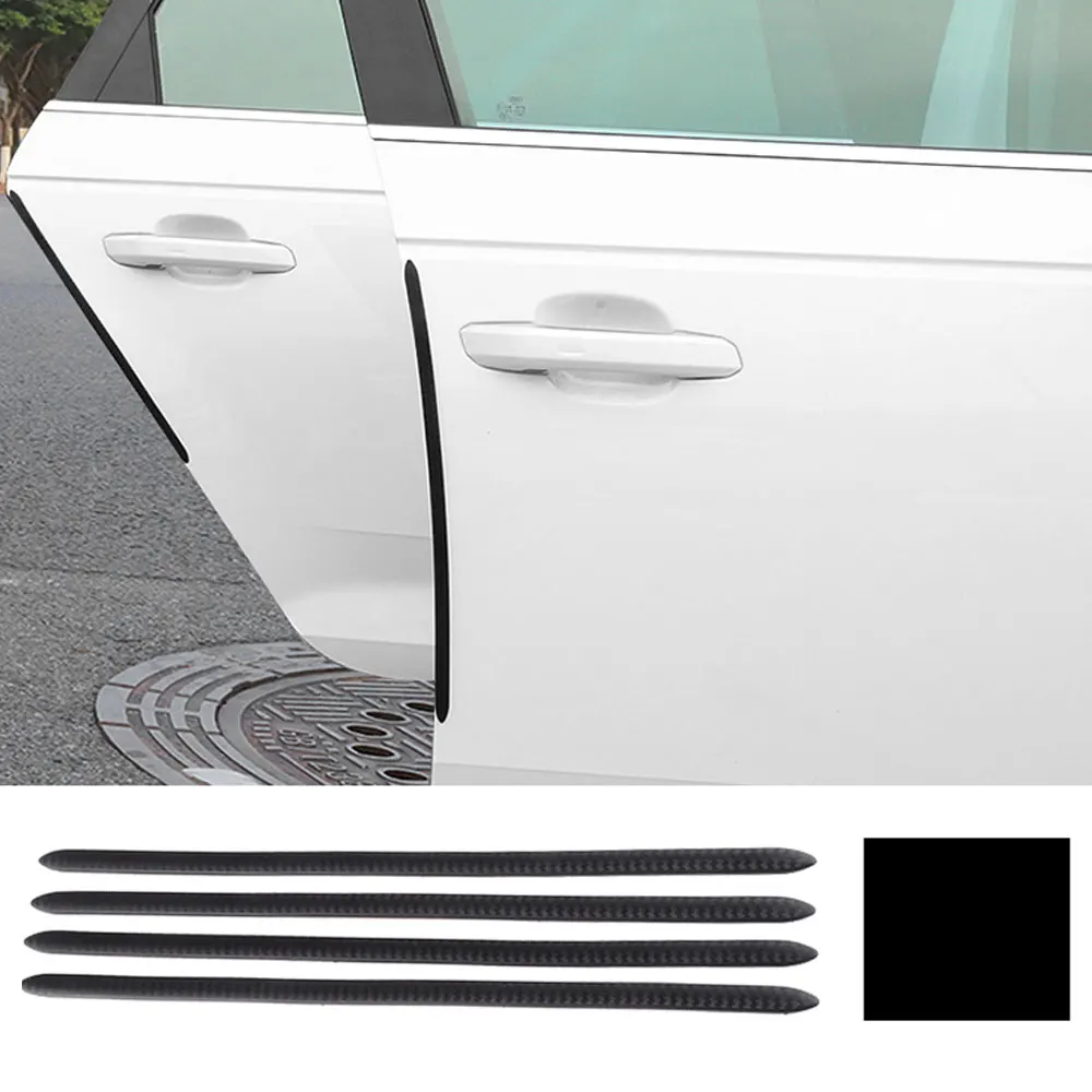 4Pcs 40 x 1.3CM Autodeur Edge Bescherming Rubber Auto Bumper Protector Guard Scratch Sticker Trim Universele Auto Styling