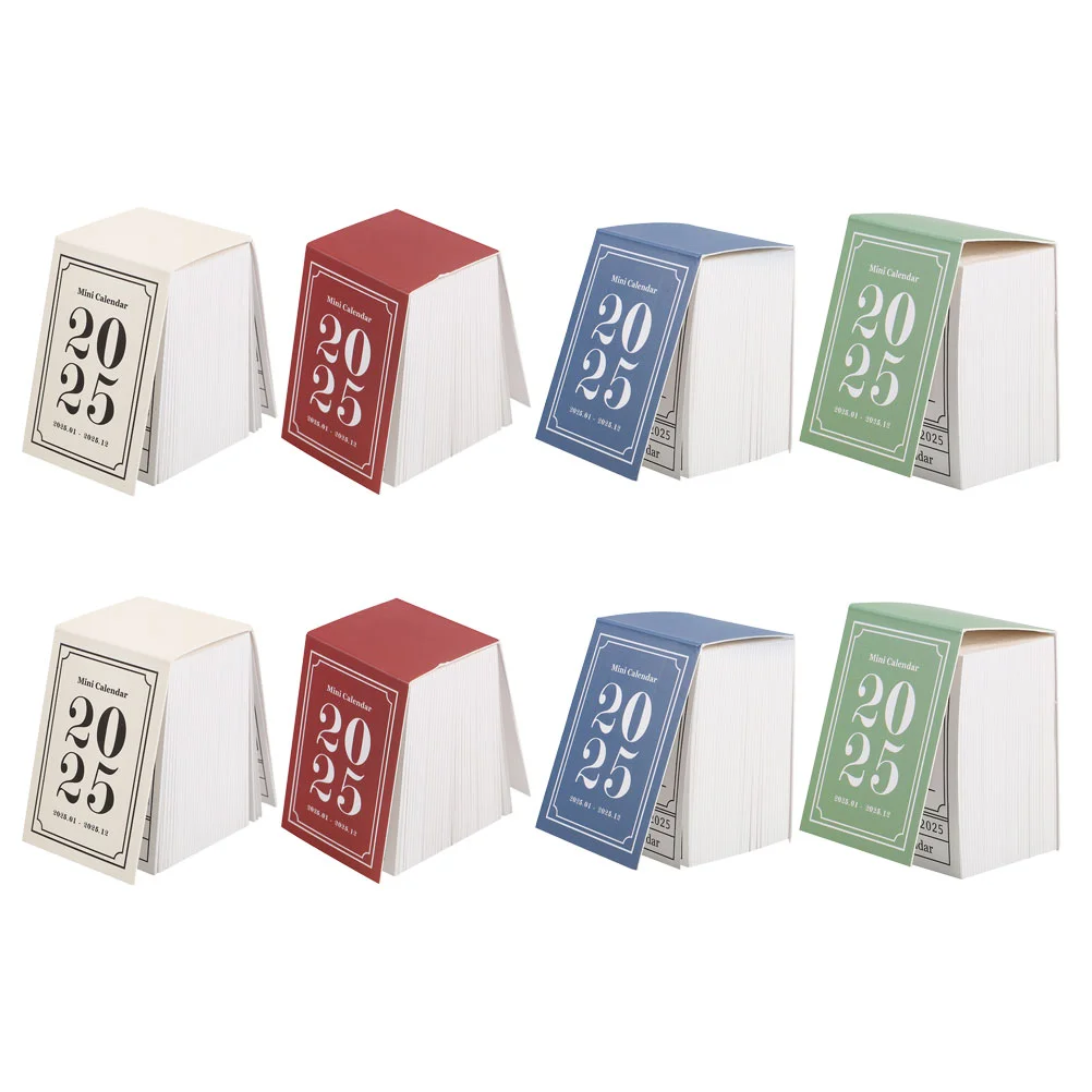 8 Pcs Mini Tear off Calendar Flip Desk Decor Tear-off Personal Cute Accessories Vine