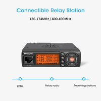 BAOJIE 25W 128CH MINI Mobile FM Radio VHF/UHF Dual Tone Multi Frequency Code Frequency Band Guided Band Outdoor Communication