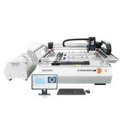ZB3245TS 2Head Automatic Smt Pick And Place Machine Desktop Small LED Pcb Assembly Making Machine Chip Mounter With Camera