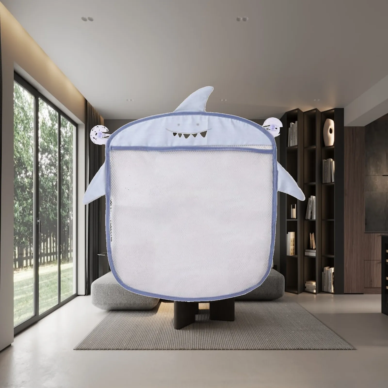 Hanging Mesh Bath Toy Bag for Baby Toddler Kids Storage Organizer with Suction Cups Waterproof Shower Caddy Bathtub Net