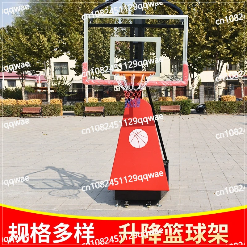 

Lifting basketball hoop, outdoor mobile basketball hoop, indoor and outdoor adult basketball hoop for competition and training