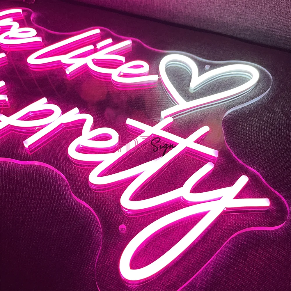 You are Like Really Pretty Neon Sign Art Wall Hanging Decor Led Neon Lights Sign Wall Lamps Wedding Party Room Wall Decoration