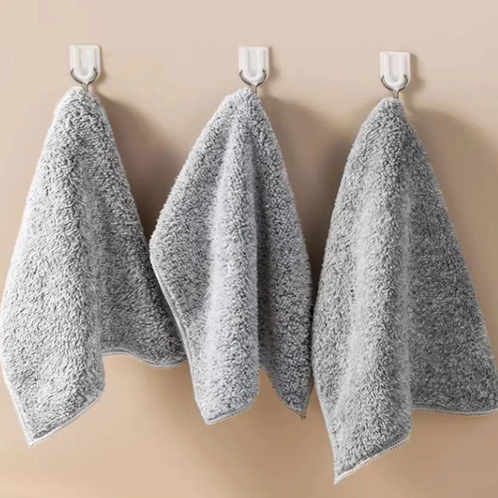 10Pcs Grease-Removing Dishwashing Cloth Kitchen Scrub Towel -Edge Reusable Cleaning Cloth for Dishes Plates Glassware