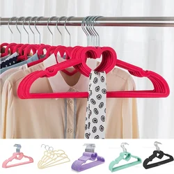 10/20/30Pc Heart Velvet Hanger,Closet Storage Organizer Rack for Dress,Ultra Slim Save Space Non-slip Clothes Hangers,Wholesale