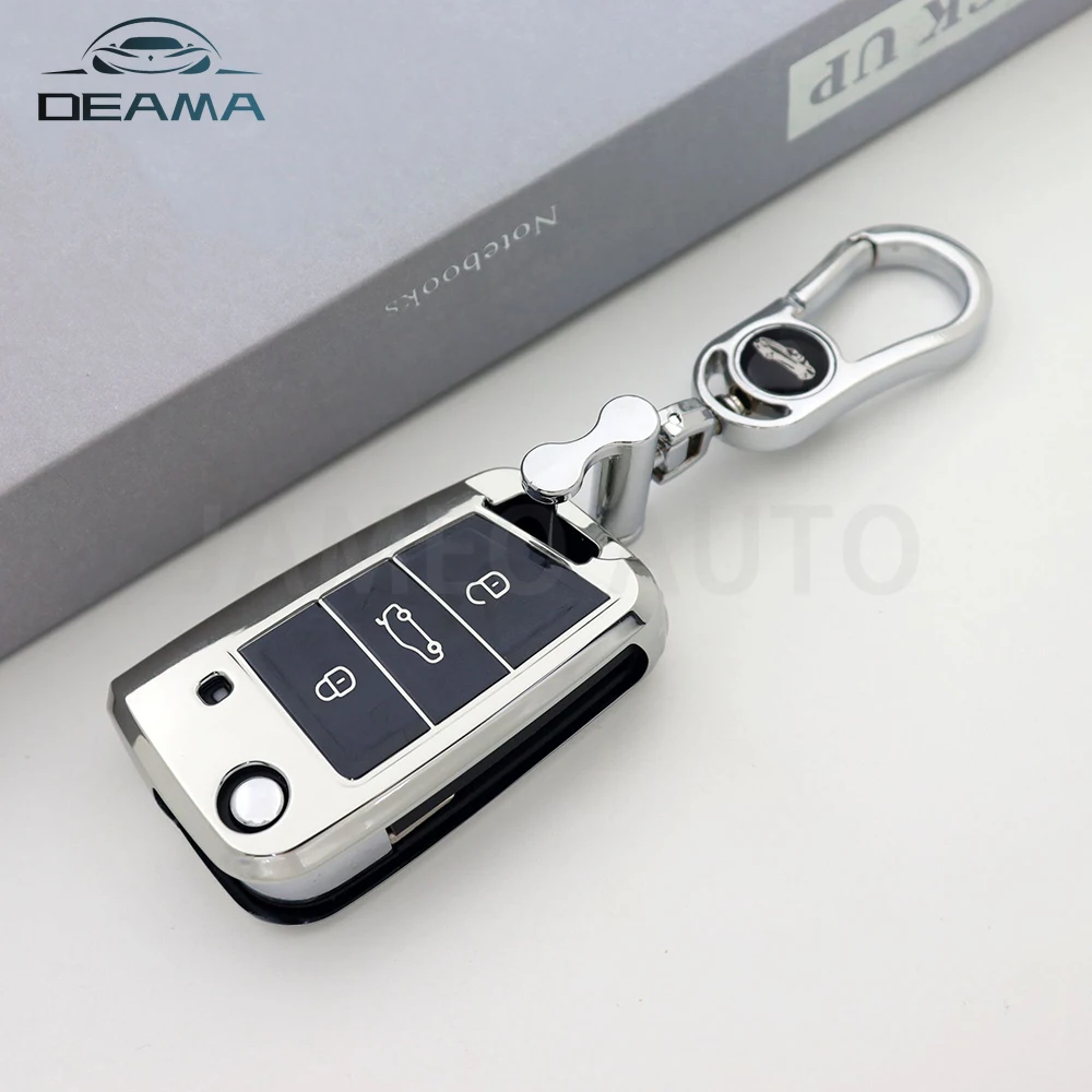 For VW Polo Golf 7 Tiguan for Skoda Octavia Kodiaq Karoq for SEAT Ateca Leon Ibiza 2016 2017 2018 2019 TPU Key Case Cover