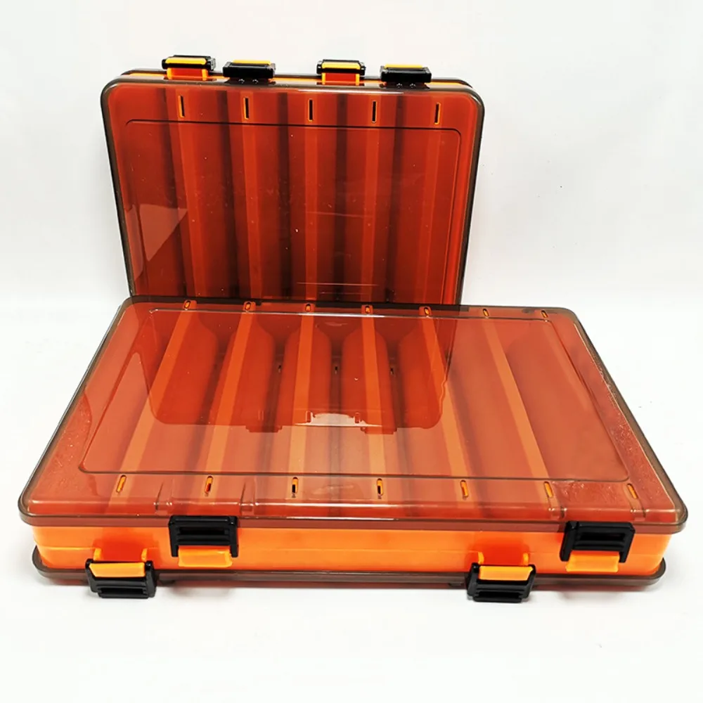 Double Sided Portable Lure Hook Boxes Compartment Fishing Tackle Box Lure Baits Container Storage Case Fishing Gear Accessories