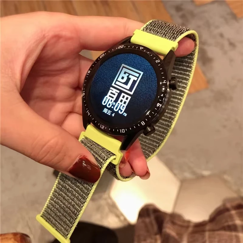 Nueva banda de bucle para Amazfit GTS 4/3/2/2e Mini/GTR 4/3/Pro/stratos, pulsera de nailon de 20mm/22mm, correa de reloj Amazfit bip-6-3-U-S-lite