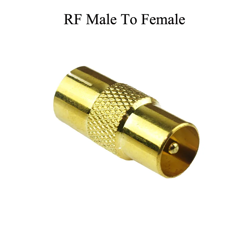 3pcs Gold plated TV F-Type RF Type Male Female Connector Adapter for Cable TV Antenna Extension