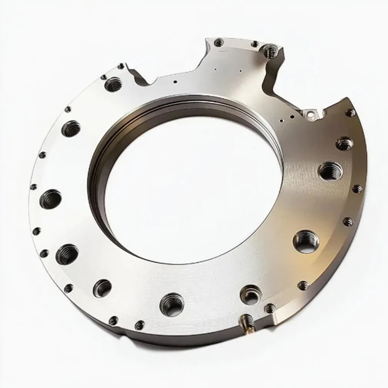 Custom CNC machined stainless steel / aluminum alloy precision mechanical connection disc annular mechanical flange