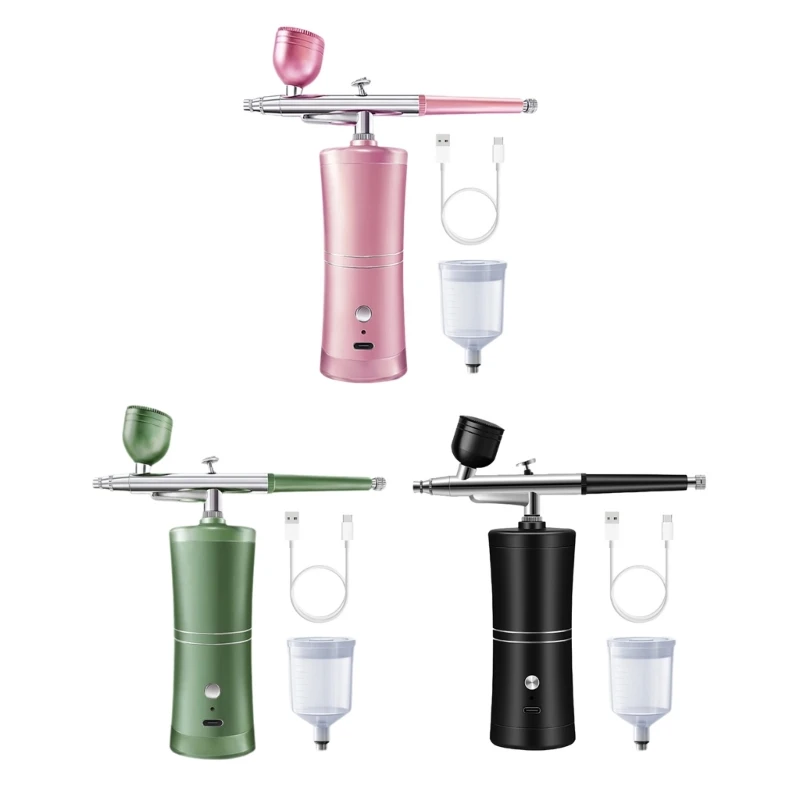 

Handheld Guns Set Portable Wireless Rechargeable Hand Set for Makeup Cake Decorations Dropship