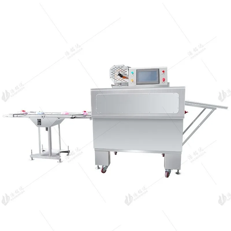 Automatic vegetable and fruit plastic wrap packaging machine, fresh meat plastic wrap machine with tray