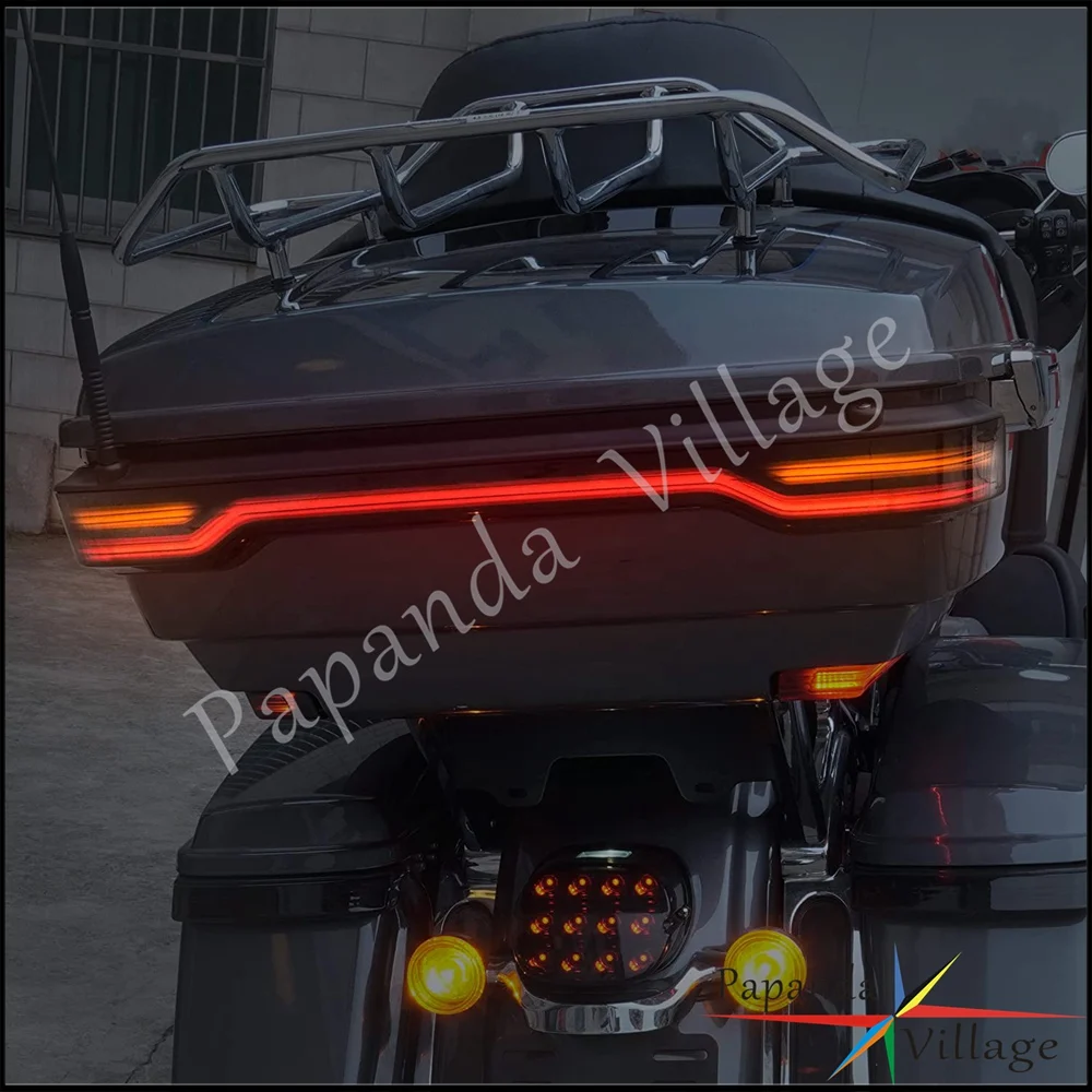 Smoke King Tour Pack Pak LED Brake Turn Tail Lamp Kit for 14-2022 Harley Touring Road/Street/Electra Glide Taillight Accessories