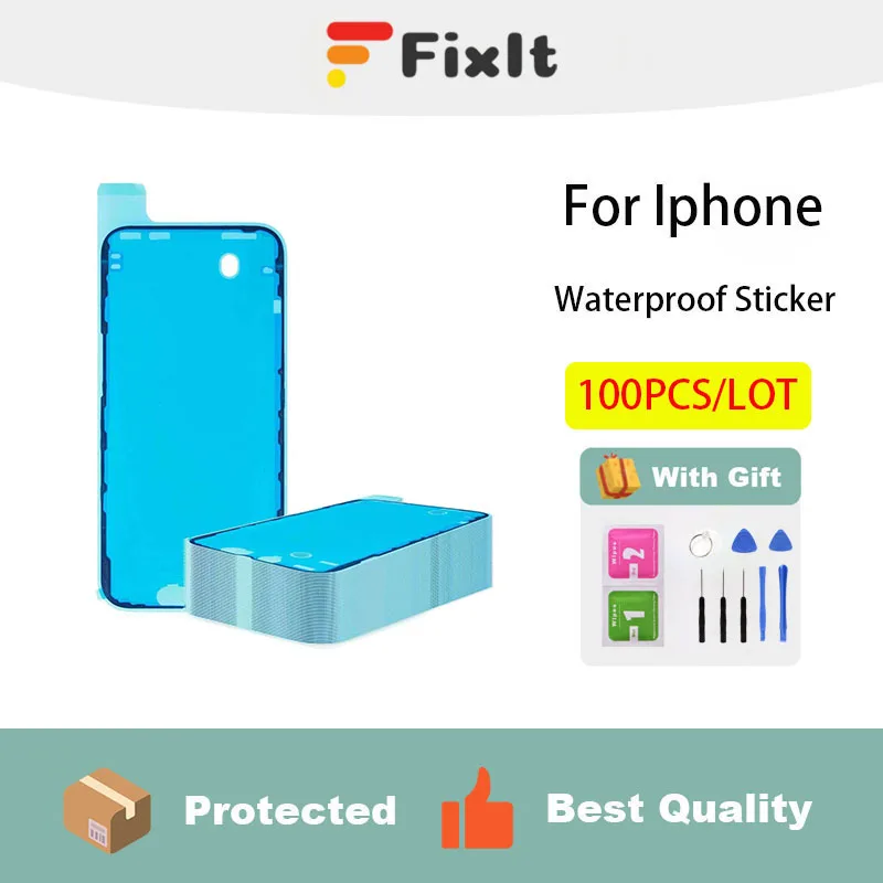 

100 PCS Waterproof Adhesive Sticker For Iphone X 11 12 13 14 15 LCD Screen Frame Seal Tape