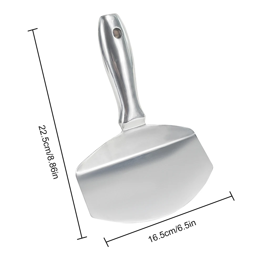 Stainless Steel Bucket Scoop Putty Knife Scraper Drywall and Plaster Tool for Clean Paint Mortar Putty Etc
