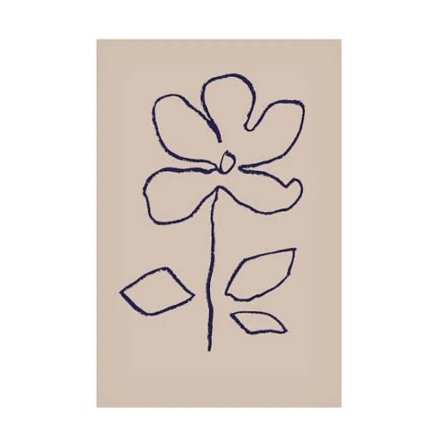 

Картина на холсте - Pictufy Studio «Oil Pastel Flower Blue» - настенное искусство для декора гостиной, спальни или офиса