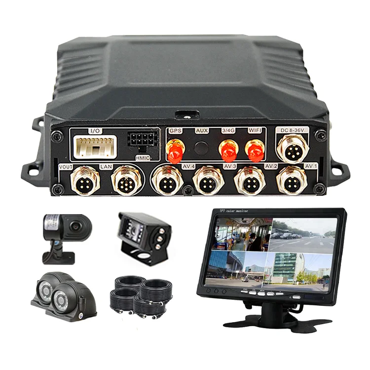 Citops 4 canali H.265 Hdd Software cliente gratuito Mdvr 4g Veicolo Black Box Mobile Dvr Car Vehicle Mdvr Kit