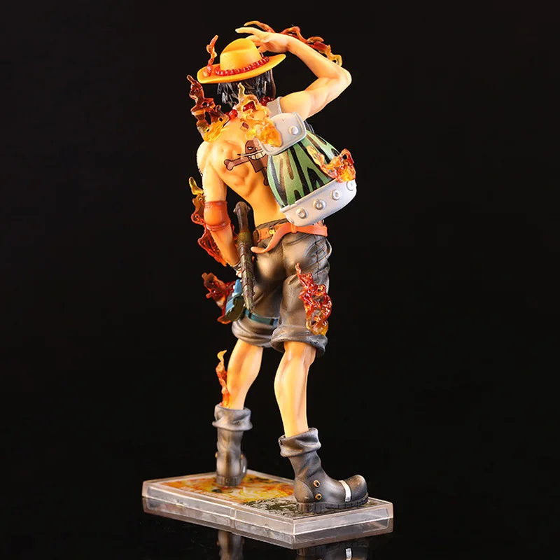 Аниме One Piece 10-летие Fire Fist Ace Luffy Brother Коллекционные фигурки с двойной головкой ПВХ Кукла Статуя Модель Игрушки